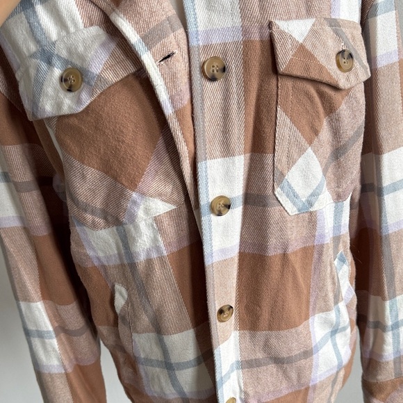 Aeropostale Multicolor Plaid Flannel Shacket - Picture 11 of 14